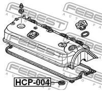 Guarnizione sede candela HCP-004 FEBEST per HONDA CRX II CRX III CIVIC V Coupé