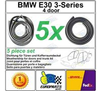 Guarnizione Set Di 5 Pezzi Per Porte E Bagagliaio BMW E30 3-Series 4 Porte 1986