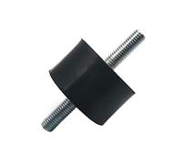 guarnizione silenziosa 1 pz Supporto in gomma Tipo Tipo Anti Vibration Mount M10 M12 Doppio filetto maschio Silent Block Isolatore Ammortizzatore Dia 40 50 60 70 75 80mm assorbimento degli urti ( Size