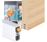 Guarnizione sottoporta automatica in alluminio, incasso a discesa