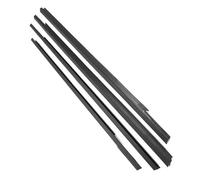 Guarnizione Striscia Di Tenuta Stagna Per Finestrini 4 Pezzi Nera E Cromata Per Peugeot 301 2013-2017 Guarnizioni Per Finestre(Nero)