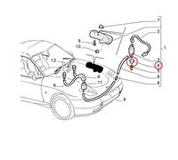 GUARNIZIONE TENUTA ELETTROPOMPA VASCHETTA ACQUA TERGI FIAT UNO ORIGINALE 7700094