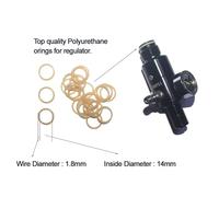 Guarnizione testa valvola regolatore serbatoio Poliuretano 90Duro Tenuta O-ring Guarnizione Rondella G1/2-14 20/50 pezzi(20pcs)