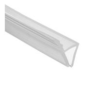 Guarnizione trasparente a forma di H per porta della doccia, lunghezza 2 m (8 mm)
