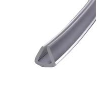 Guarnizione trasparente Striscia di tenuta in gomma trasparente tipo U for scanalature da 0,5 mm a 35 mm, protezione in vetro, metallo, PVC, plastica, resistente al taglio, mano(13x7)