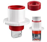 Guarnizione Tubo di Scarico Lavatrice WISIRENT, 50 mm e 75 mm Adattatore Lavandino Deodorante per Tubo di Scarico Della Lavatrice, Tappo di Tenuta di Lavatrice Tubo di Scarico per La Cucina