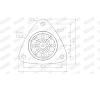 Guarnizione tubo di scarico posteriore 80559 WALKER per FIAT TOYOTA LANCIA OPEL