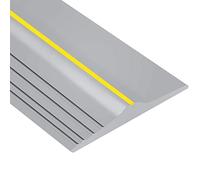Guarnizione universale per soglia inferiore della porta del garage, in gomma resistente alle intemperie, ricambio per fai da te, sigillante/adesivo non incluso (5 m, grigio)