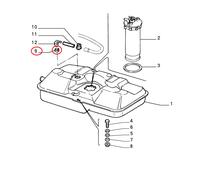 GUARNIZIONE VALVOLA SERBATOIO CARBURANTE FIAT CINQUECENTO ORIGINALE 7748327