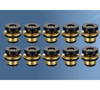 Guarnizioni a tenuta rapida in rame, set di rondelle a prova di perdite, 4 pezzi/10 pezzi, per valvole di arresto dell'acqua, installazione ermetica, accessorio idraulico riutilizzabile per casa