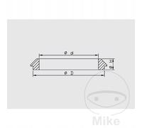 GUARNIZIONI ANTIPOLVERE SOSPENSIONE ANTERIORE (2 PEZZI) 41X54X14 KYB-NOK