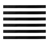Guarnizioni autoadesive a spazzola per porta, 6 pezzi, bianco, 100 cm | lega di alluminio, PVC, nylon, autoadesivo, senza attrezzi, camera da letto, soggiorno, bordo della porta, polvere, rumore