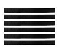 Guarnizioni autoadesive a spazzola per porta, in lega di alluminio, colore bianco, 100 cm, 6 pezzi, per porta di casa, montaggio contro polvere, correnti d'aria, rumore e insetti con design moderno
