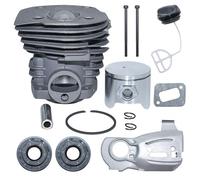 Guarnizioni del tappo dell'olio carburante della piastra di guida pistone cilindro da 44 mm adatte for la ricostruzione motore motosega 340 345 350