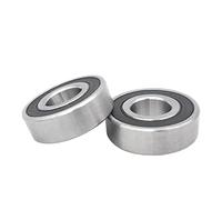 Guarnizioni doppie in gomma per acciaio cromato, 1/10 pz. Dimensioni multiple ABEC-3 2RS Cuscinetto a sfere a gola profonda sigillato in acciaio cromato in miniatura(5pcs 696 2rs)
