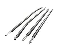 Guarnizioni Finestrini Portiere Auto Per Toyota Per Corolla 2008-2013#7572012780 7572002210 Guarnizione In Gomma Lunotto Anteriore E Posteriore Dell'auto, Cintura Tenuta(Chrome)