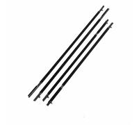 Guarnizioni Finestrini Sportello Finestra automobile Stampaggio Misura Per Fit Per Jazz Per MK2 2009-2014 Porta Guarnizione Antipioggia Meteo Vetro Striscia Sigillata(Black 4pcs)
