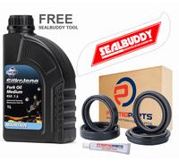 Guarnizioni forcella parapolvere e olio e utensili in seta per Yamaha DT80 LC...