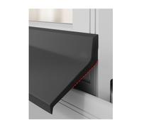 Guarnizioni in gomma per porte, Striscia autoadesiva in gomma for la ritenzione dell'acqua for porte finestre e veicoli, dimensioni multiple nere(100x4.5cm/39.4x1.8in)