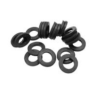Guarnizioni in gomma piatte, Rondelle in plastica trasparente, rondelle piatte in gomma da 50 pezzi, distanziatore for piano di tenuta a vite, diametro interno 3 mm a 32(5x11mm)