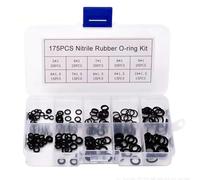 Guarnizioni motore per moto Guarnizione rotonda in gomma, set di guarnizioni elastiche resistenti all'olio, per rubinetti, riparazione idraulica professionale Carta per guarnizioni(175pcs)