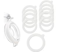 Guarnizioni per Barattoli, Guarnizioni Ricambio in Silicone, Guarnizioni in Silicone Per Barattoli, Guarnizione di Ricambio in Silicone Ermetici, Per Barattoli di Vetro (Bianco), 10 Pezzi