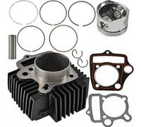 Guarnizioni per cilindro 52.4mm Kit Completo 4 Tempi Guarnizioni | Include guarnizioni e anelli, misura 52.4mm precisa, per motori 110cc e 125cc, kit completo revisione