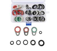 Guarnizioni per compressore AC, kit rondelle per porte, assortimento da 60 | Questo set di guarnizioni per compressore aria condizionata contiene sessanta pezzi in nove dimensioni per soddisfare le