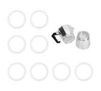 Guarnizioni per macchine da caffè in silicone di alta qualità, compatibili con Bialetti Moka Express Dama Espresso 2 tazze, set di 8 pezzi