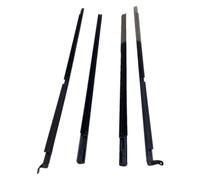 Guarnizioni per porte e finestrini Per Mitsubishi Per Pajero Per Montero V73 V93 V97 2000-2016 4PCS Auto Finestra Vetro Guarnizione Porta Laterale Esterna Modanatura Trim