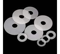 Guarnizioni piatte in gomma siliconica da 3 mm di spessore - Diametro interno 18-32 mm, rondelle in silicone bianco for lavori artigianali e applicazioni di tenuta, 1 pz.(377x438x3mm)