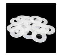 Guarnizioni piatte in gomma siliconica spessa 20 pezzi 2 mm, rondelle di tenuta O-ring bianche for il miglioramento della casa(21x5x2mm)