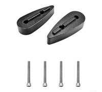 Guarnizioni Rialzo Manubrio MTB e per corsa Nero Guarnizioni | Regolabili 5-60mm, carbonio leggero, compatibili 1 1/8", nero opaco, per facile montaggio(10mm)