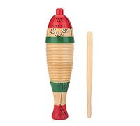 Guaro a forma di pesce in legno di Holigie, colorato strumento a percussione musicale per bambini per bambini con un martello è uno strumento ritmico per l'educazione precoce per