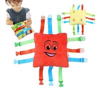 GUASCO Pillow GIOCHE - PERCHIO SENSORIO Resistente Resistente | Giocattoli di apprendimento educativo per Bambini | Bambola Peluche per sviluppare Belle capacità motorie e risoluzione dei Problemi