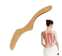 Guasha - Attrezzo per il corpo in legno, racchetta guasha per il corpo, raschiare tessuti e pelle, tavola per alleviare i muscoli, guasha multiuso in legno su lati, per scolpire il corpo