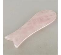 Guasha Board Jade Face Massager Crystal Energy Pink Stone 1Pcs (Color : Violet)