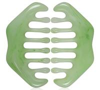 Guasha - Pettine massaggiante per cuoio capelluto, multifunzione, portatile, per la cura della testa, rilassamento, fisioterapia, trattamento agopunto, in materiale plastico, 2 pezzi