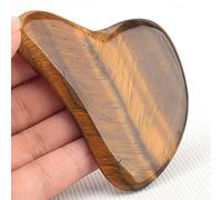 Guasha Stone Jade Board Stone Raschietto for viso collo posteriore corpo 1 pezzo (Color : Tigereye)