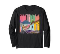 Guatemala Antigua Quetzal Chapin Café Semana Santa Retro Maglia a Manica