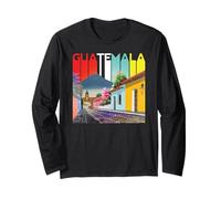 Guatemala Antigua Quetzal Chapin Café Semana Santa Retro Maglia a Manica