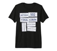 Guatemala Chapin 502 Antigua Tikal Atitlan Cobán Quetzal Gua Maglietta Premium