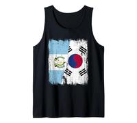 Guatemala Corea del Sud Mezza Bandiera Guatemalteco Corea del Sud Canotta
