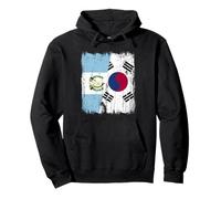 Guatemala Corea del Sud Mezza Bandiera Guatemalteco Corea del Sud Felpa con Cappuccio