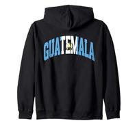 Guatemala Flag And Coat of Arms Arched Felpa con Cappuccio