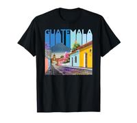 Guatemala Quetzal retrò Chapin Antigua Marimba Café 502 Maglietta