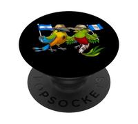 Guatemala Quetzal Uccello Guatemala Torogoz Uccello Bandiera PopSockets PopGrip Adesivo