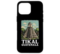Guatemala Tikal Chapin Atitlan Maya Retro Guate Quetzal 502 Custodia per iPhone 16 Pro Max