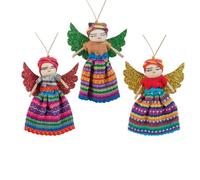 Guatemalteco Worry Bambola Natale Angel Festive Albero Decorazione Etica Regalo