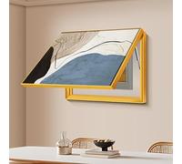 GUAWJRZDP Copri Cassaforte A Muro Copertura Decorativa, Copertura Quadro Elettrico Decorativa Nascondi, Scatola di Distribuzione Pittura Decorativa(Gold1,40x30CM/15.7x11.8in)